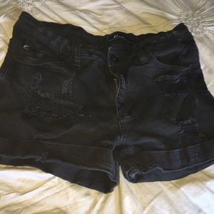 Black Shortie Shorts